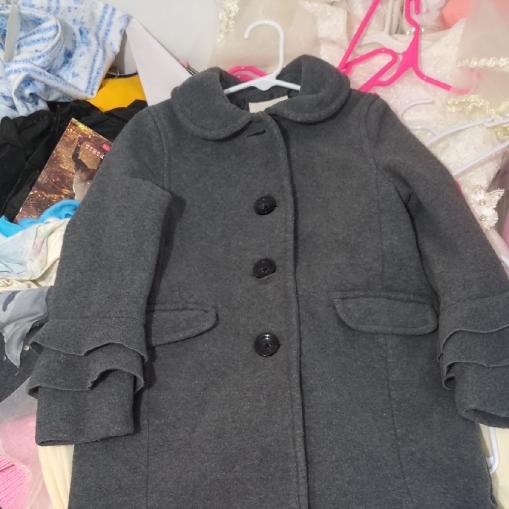 Copper Key Charcoal Kids Pea Coat